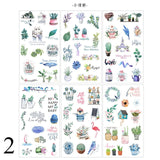 6Sheets/Pack Kawaii Stationery Stickers Cute Whale Stickers Lovely Paper Stickers For Kids DIY Diary Scrapbooking Photo Ablums