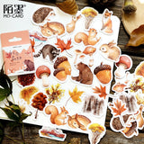 45 pcs/Box Various Stickers Cute Kawaii Planner Journal Diary  Scrapbooking Paper Stickers Stationery