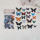 Mr.paper 8 Designs 40Pcs/lot Butterfly Deco Stickers Scrapbooking Bullet Journal Toy Plants Deco Album DIY Stationery Stickers