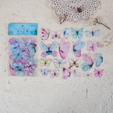 Mr.paper 8 Designs 40Pcs/lot Butterfly Deco Stickers Scrapbooking Bullet Journal Toy Plants Deco Album DIY Stationery Stickers