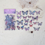 Mr.paper 8 Designs 40Pcs/lot Butterfly Deco Stickers Scrapbooking Bullet Journal Toy Plants Deco Album DIY Stationery Stickers