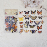 Mr.paper 8 Designs 40Pcs/lot Butterfly Deco Stickers Scrapbooking Bullet Journal Toy Plants Deco Album DIY Stationery Stickers