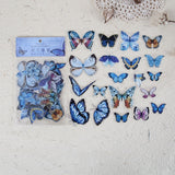 Mr.paper 8 Designs 40Pcs/lot Butterfly Deco Stickers Scrapbooking Bullet Journal Toy Plants Deco Album DIY Stationery Stickers